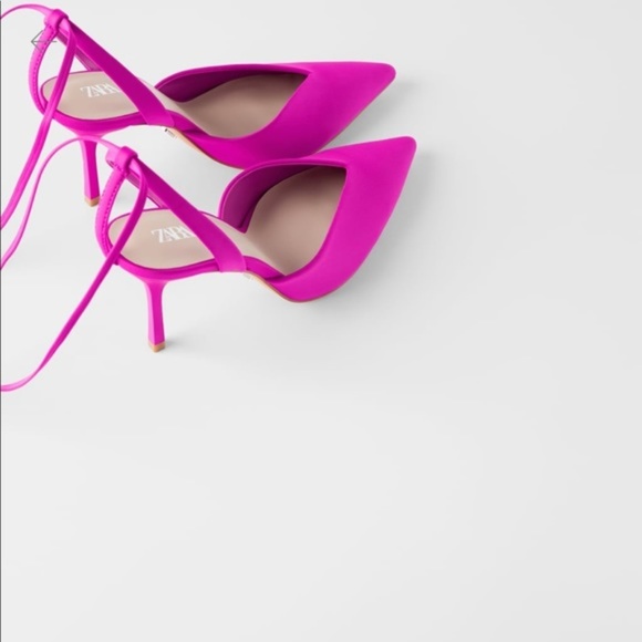 zara pink heels